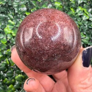 🚫SOLD🚫Glittery Strawberry Quartz Sphere